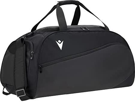 Macron Adventure Gym Bag Blk, Turnbeutel, Unisex, Erwachsene, Schwarz, Einheitsgröße