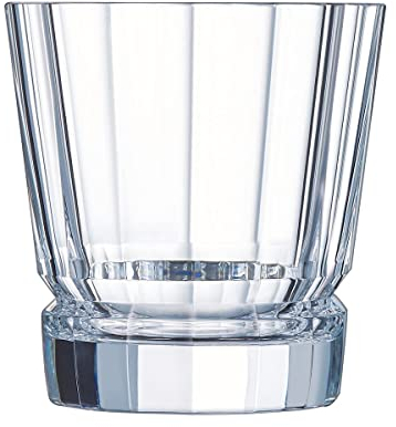 Cristal d'Arques Paris - Collection Macassar - 6 Gobelets forme basse 32 cl - Brillance, Transparence et Haute Résistance - Fabriqués en France - Emballage renforcé, adapté à la vente en ligne - Transparent