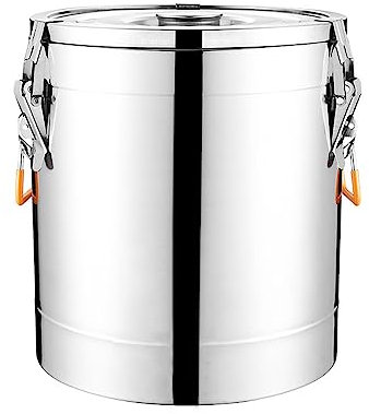 WYJRO Edelstahl Thermotransportbehälter, Edelstahl Kaffeekanne Thermo-Behälter, Thermoskanne Großveranstaltungen, für 48 Stunden Hitzeerhaltung, für Kaffee, Tee oder Glühwein,26 * 30CM/10L