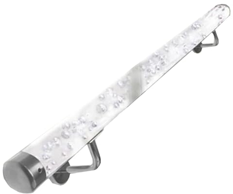 JLXJYS Handlauf Geländer Treppe Handlauf für Innentreppen, Klare HD-Kristall-Geländer/Transparente Acryl-Griffstangen Treppe Handlauf Sicherheit Handle Bar (Size : 6m(19.7ft))