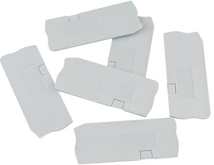 D-ST4-TWIN Piastra di copertura terminale da 100 pezzi for cappucci for morsettiere su guida Din ST4-TWIN