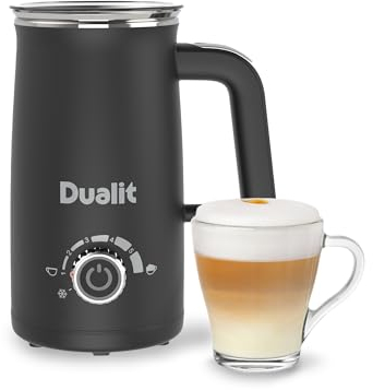 Dualit Montalatte Max - Capacità 580 ml - Extra Large - Funzione Cioccolata Calda - Fino a Cinque Tazze - Schiuma Calda o Fredda - Labbro Antigoccia - Cool Touch - Manico Grande