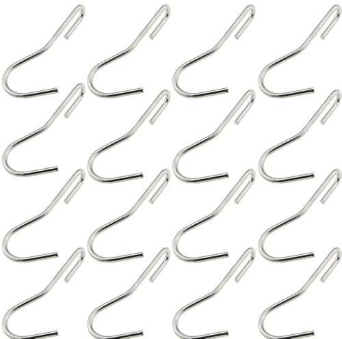 Lot de 12 crochets de support robustes pour casseroles, poêles, torsions à 90 degrés, crochets coudés en acier inoxydable, crochets pour suspendre des ustensiles de cuisine, poêles, pots, serviettes,