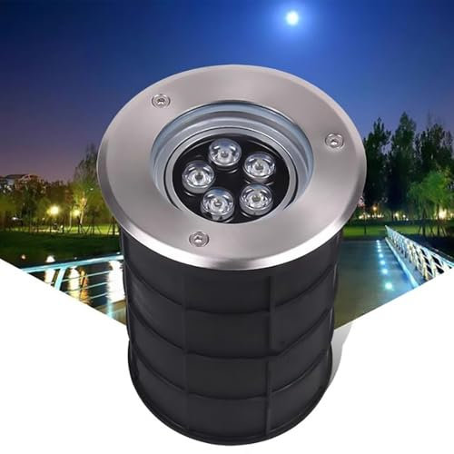 Faretto A Fascio LED Luci - Esterno Incasso Terrazzo Faretto, Lampada Da Terra Da Giardino Ad Angolo DC 24V, Lampada Da Parete Antiriflesso Incorporata Impermeabile IP67 Angolo Regolabile(Warm White C