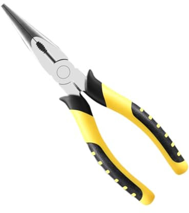 HGZLQKD Needle Nose Plier Wire Cutter Hand Tool Professional Heavy Duty Multifunctional Plier Long Nose Cutting Plier for Fishing, 5.3cmx20cm
