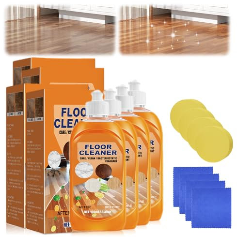 Multi-Purpose Floor Cleaner, 2025 Neues Leistungsstarker Bodenreiniger, Schnelle Dekontamination, Fliesenreiniger, Glasreiniger, für Alle Böden, Keramikfliesen, Glas (4)