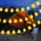 Ollny Solar Lights Outdoor Garden, 7m 50LEDs Fairy Lights Solar Powered Waterproof, Warm White Crystal Ball 8 Modes Globe String Lights for Outside Indoor Gazebo Wedding Tree Party Decorations