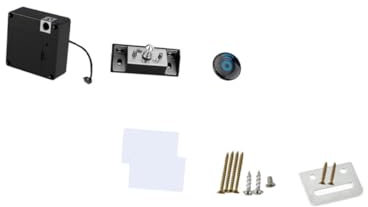 HOMSFOU 1satz Elektronisches Unsichtbares Schrankschloss Für Schublade Und Schranktür Einfache Montage Ohne Bohren Für Zuhause Büro Und Fitnessstudio Mit Schlüsselkarte Und