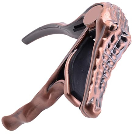 HEATSHAKING Kapodaster E Gitarre aus Metall Robuster Gitarren Capo mit Intonation und Tragbarem Design als Praktisches Instrumentenzubehör