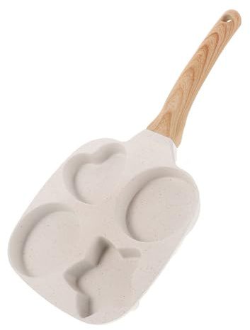 Warmhm Poêle à Œufs Antiadhésive Avec Fentes Pour Crêpes Petite Poêle à Frire Avec Poignée Pour Petit-déjeuner