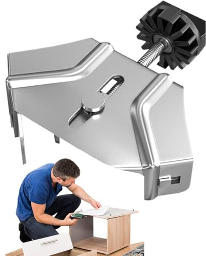 Morsetti Angolari 90 Gradi per Lavorazione del Legno - Morsetti Angolari per Legno | Attrezzo Ergonomico Robusto con di Precisione Regolabili per Cornici, Falegnameria e Lavori di Precisione