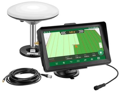 7 Inch Tractor GPS Navigator, High Precision Agricultural GNSS for Precision Farming, GPS Guidance System for Spraying, Plowing and Seeding