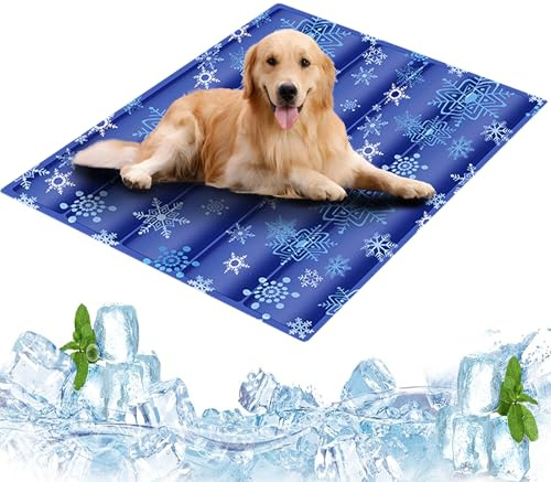 CEASELESLY Lit Rafraîchissant pour Chien,Coussin de Refroidissement Automatique,Plus Durable - Résistant Aux Rayures,Tapis de Refroidissement D'été pour Chien, Chat et Lapin