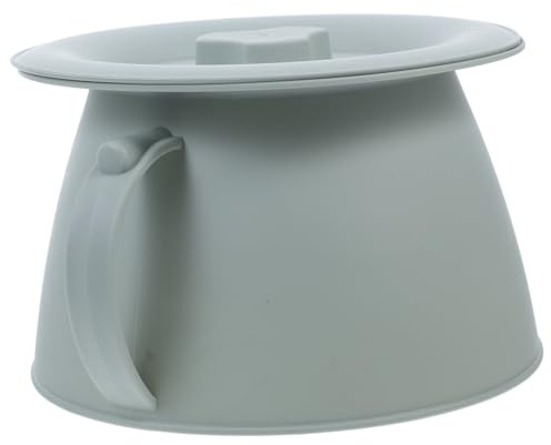 GALPADA Crachoir Pour Personnes Âgées Avec Couvercle, Pot D'urinoir En Plastique, Urinoir De Nuit Portable, Pot Chambre Léger Antidérapant, Toilettes Portables Pour Usage Intérieur