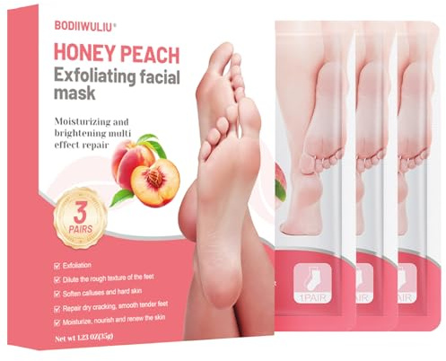 3 Paia di maschera idratante per i piedi,cura dei piedi per i piedi secchi e screpolati,Di Calzini Idratanti per Piedi Lisci e Morbidi, cura idratante maschera per i piedi Uomini e Donne