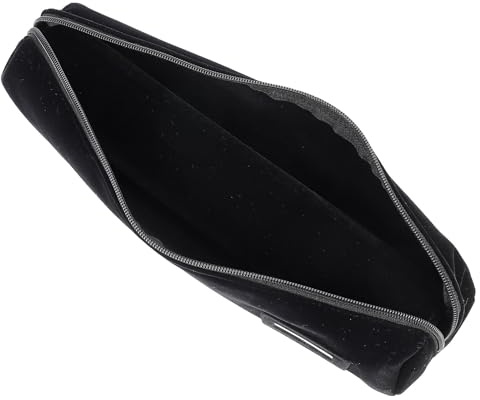 COOLHIYA Rotolo Portagioie Nero Compatto per Protezione e Stoccaggio di Bracciali e Orologi, per Viaggi e Uso Quotidiano Design Elegante e Delicato