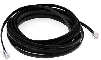 JZK 6M Cavo piatto modulare - Maschio RJ12 (6P6C) a Maschio RJ12 (6P6C), per telefonia fissa, fax, POS