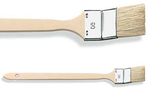 12 Stück Eckenpinsel 75 mm PET Borste Maler Pinsel Winkelpinsel Heizkörperpinsel Industrie Lack für wasserbasierte Medien