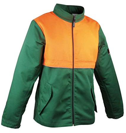 Cofra V490-0-08.Z/5 Arbeitsjacke Saw Brake, Grün/Orange, XL