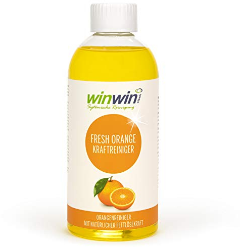 winwinCLEAN® fresh Orange Orangenreiniger I Kraftvolles Orangenölreiniger-Konzentrat I Ökologisch, Hochergiebig mit Frischeduft | 500ML I [65% Reine Orangenterpene]