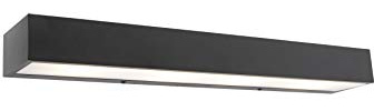 Qazqa Design Wandleuchte, Wandlampe - Houx - Schwarz, max. 5W, Geeignet für LED, 4-flammig, 60cm, Ideal als Flur, Schlafzimmerlampe und Wohnzimmerlampe