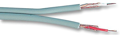 PRO POWER JY-1066 GREY Twin Individually Screened Audio Cable 10/0.12mm Grey 100m Reel