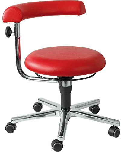 EDUPLAY 110435 Erzieher/in Stuhl, 34-41 cm, Ø 61 x 41 cm, rot