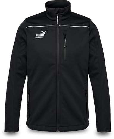 PUMA WORK WEAR Premium arbetsjacka – mjuk skaljacka gjord av robust tyg och reflektorer
