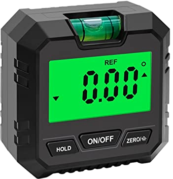 Voiakiu Digitaler Winkelmesser-Neigungsmesser - Magnetischer Nivellierwinkelmesser Winkelsucher Nivellierbox-Winkelmesswerkzeug für Zimmerei, BAU, Automobil, Mauerwerk