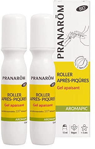Pranarôm - Aromapic Duo Roller Dopo-Punture Bio - Lenitivo & Rinfrescante - 2 x 15 ml (15 ml in omaggio - Promo)