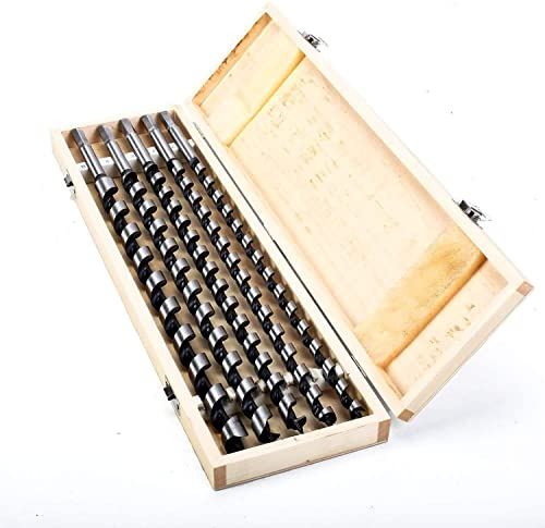 ybaymy Schlangenbohrer Set Ø12-20 x 460mm, Holzbohrer Lang Set 5tlg, bohrer set holz, Balkenbohrer Spiralbohrer für präzise Bohrung Hartholz Sperrholz Ziegelsteine