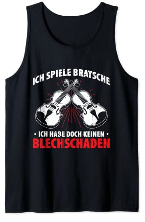 Bratsche Spielen Viola Musik Bratschist Orchester Violist Tank Top
