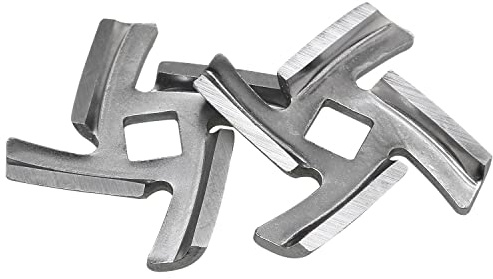 5# Fleischwolf-Klinge FMHXG 2 Stück 420 Edelstahl Lebensmittel Fleischwolf Klinge Messer Cutter für Größe 5 Fleischwolf Ständer Mixer Zubehör Ersatz