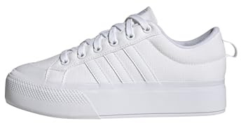 adidas Women's Bravada 2.0 Platform Shoes, Cloud White/Cloud White/Chalk White, 5 UK