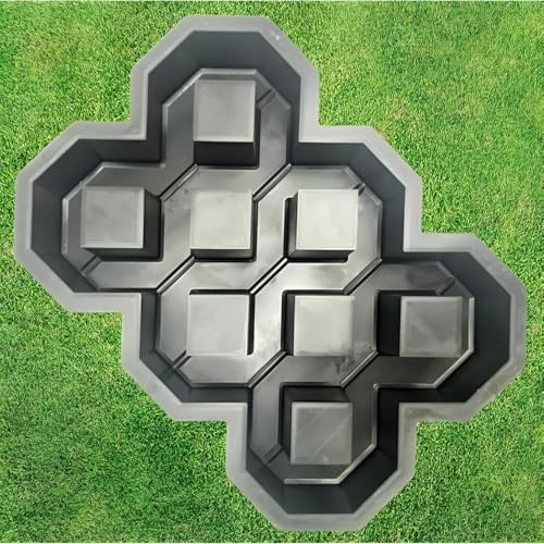 BETONEX Concrete Grass Pavers Breeze Block Paving Bricks Mold ABS 4mm Parking - Plastic Mold for Concrete Paving Cement - Pathmaker Form