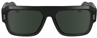 Calvin Klein Unisex CK24501S Sunglasses, 001 Black, 56