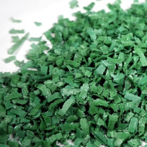 Streuselheld Schnippel Dunkelgrün 10g Esspapier Flocken | Grüne Streusel aus Esspapier-Schnipseln zum Verzieren Sprinkles für Gebäck wie Torten, Cupcakes und Muffins