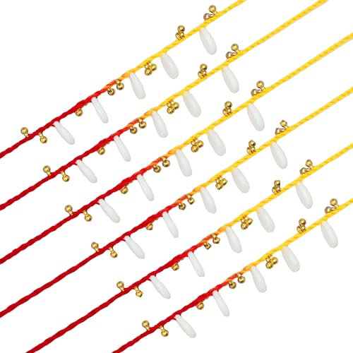 Set of 6 Rakhi for Brother Rakhi Thread for Bhai Bhabhi Bhaiya and Bhatiji veera Raksha Bandhan Rakhi Set Dora Bracelet Kalwa with gift Pack for Brother Sister Indian Traditional Festival