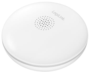 LogiLink SH0134 - Wi-Fi Smart Home Wasserlecksensor mit >75dB Lautstärke und IP67 Schutzklasse (Benachrichtigung auch über APP), Tuya kompatibel