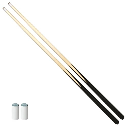 Naissgo Billard-Queuestab aus Holz, 2-teilig, für Kinder, Jugendliche, Erwachsene, Hausbar, Poolsticks für Billardtisch