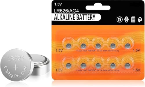 SR626SW Batterie, 10 Stück 377 AG4 LR626 Uhrenbatterien, 1,5 V Alkaline Knopfzelle