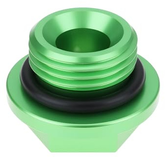 SG Store Tapón de Llenado de Aceite para Motocicleta Compatible con Kawasaki KX250 KX450 KX250F KX450F KLX450R Y KFX450R Color Verde.