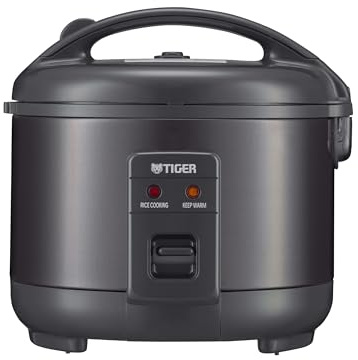 Tiger JNP-S55U-KY 3 Cup Capacity White Rice Cooker with Non-Stick Inner Pot, Retractable Power Cord, and Keep Warm up to 12 hours (Obsidian Black)