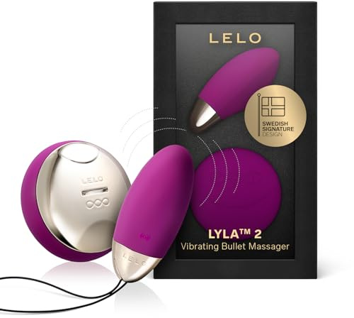 LELO LYLA 2 Kugelmassager für Frauen, Handliches Massage-Spielzeug aus Silikon, mit SenseMotion-Technologie und Fernsteuerung, Deep Rose