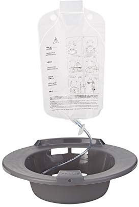 McKesson Sitz Bath with 2000 mL Bag, Plastic, Graphite, 500 mL Increments up to 2000 mL, 1 Count