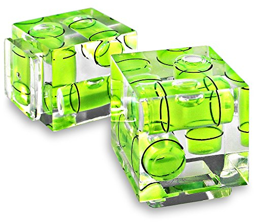 SENHAI Triple 3 Axis Hot Shoe Bubble Spirit Level for Canon Nikon Pentax DSLR Camera (2 Pack)