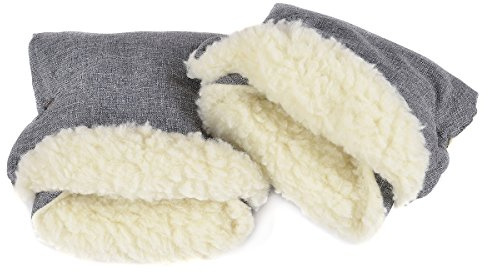 Handmuff Muff mit Fleece Innenseite Handwärmer für Herbst und Winter Lammwolle Len [073]