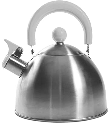 CMP Paris Bouilloire Sifflante Tous Feux - Inox - 1,5l - Blanc