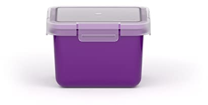 Valira Porta alimentos - Contenedor hermético de 0,4 L hecho en España, color morado