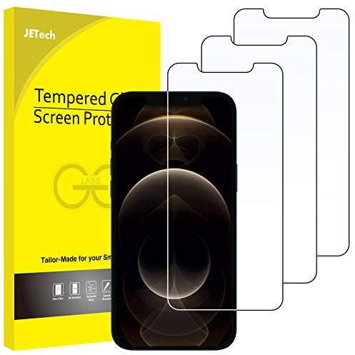 JETech Screen Protector for iPhone 12 Pro Max 6.7-Inch, Tempered Glass Film, 3-Pack